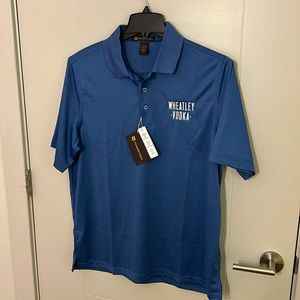 Blue polo, Wheatley vodka logo